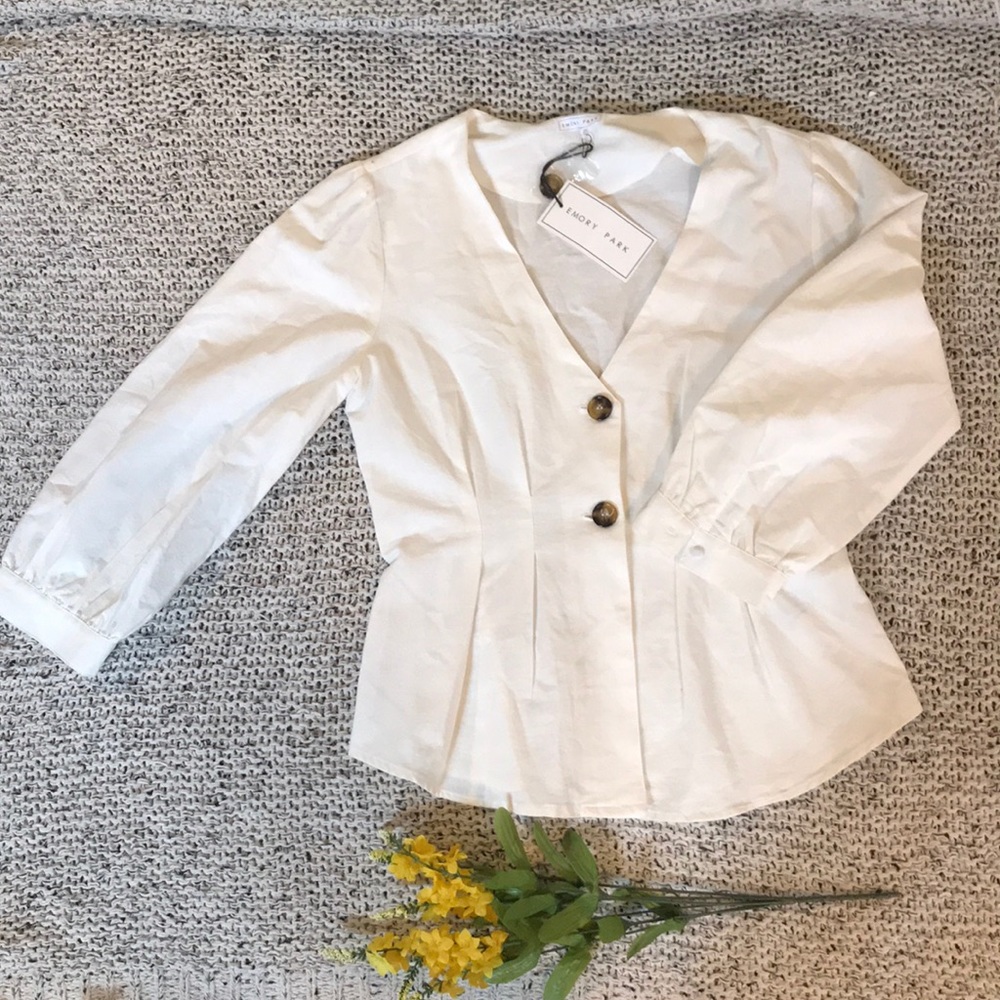 Emory Park Large white blouse.